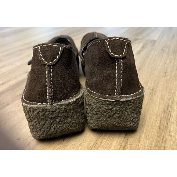 Yellow Box Brown Leather Mary Jane Platform Women’s Shoes! Size 8 - Picture 4 of 7